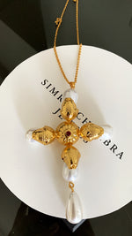 Load image into Gallery viewer, Sun Cross Necklace
