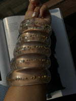 Load image into Gallery viewer, Aqua Glow Bangles (set of 3)