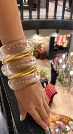 Load image into Gallery viewer, Aqua Glow Bangles (set of 3)