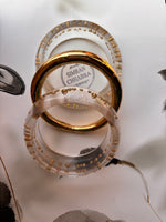 Load image into Gallery viewer, Aqua Glow With Sun Cross Bangle (set of 3)