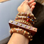 Load image into Gallery viewer, Touchwood Multiverse Stack ( Set Of Five Bangles)