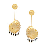 Load image into Gallery viewer, Nutty Shell Long Ear Rings