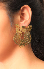 Load image into Gallery viewer, Panther Ear Rings
