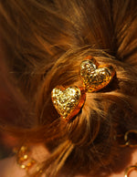 Load image into Gallery viewer, Engraved Heart Hair Pins ( Set Of 2 )
