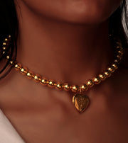 Engraved Heart Necklace
