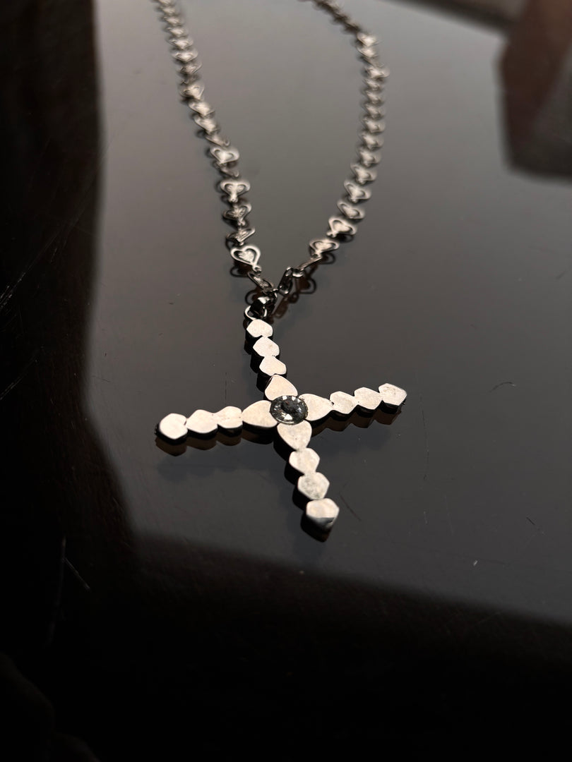 Sacred Heart Cross Necklace