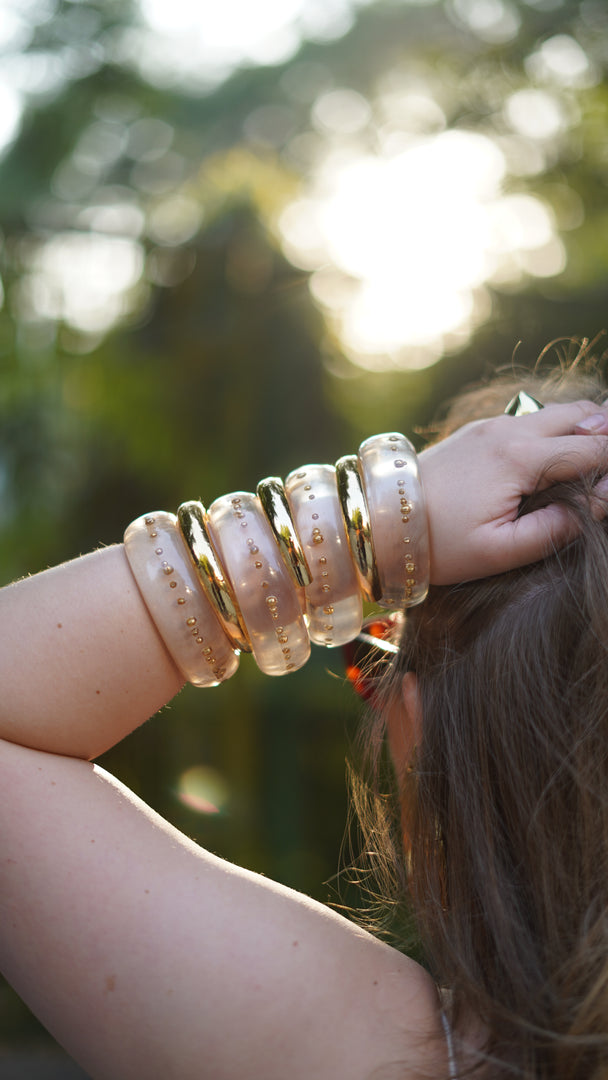 Aqua Glow Bangles (set of 3)