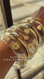 Load and play video in Gallery viewer, Bonjour Bangles ( Set Of Two)
