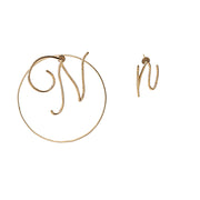 Initial Detachable Hoops