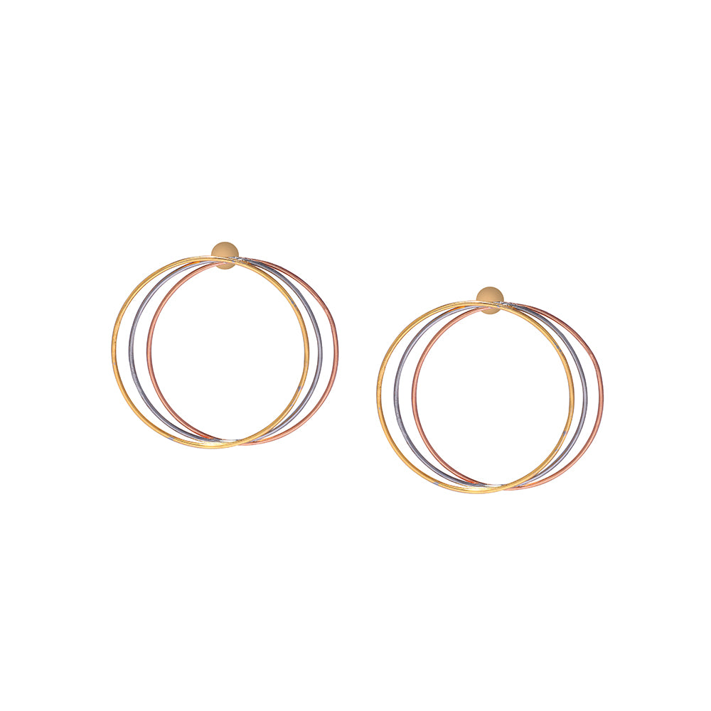 Tri Color Hoops Small