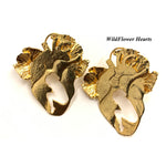 Load image into Gallery viewer, Wild Flower Hearts Ear Rings